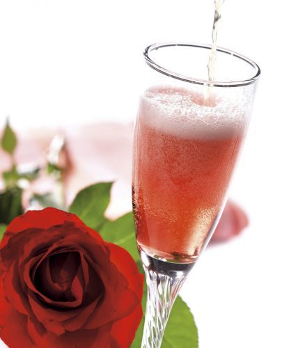 Cocktail pétales de rose