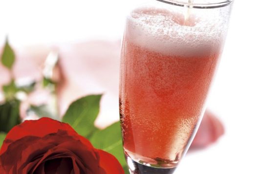 Cocktail pétales de rose