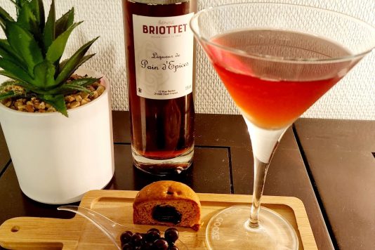 cocktail gourmandise à base de liqueur de pain d'épices briottet
