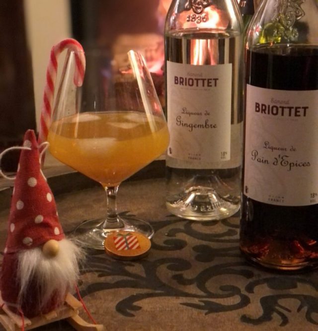 recette cocktail noel liqueur de pain d'épices et liqueur de gingembre