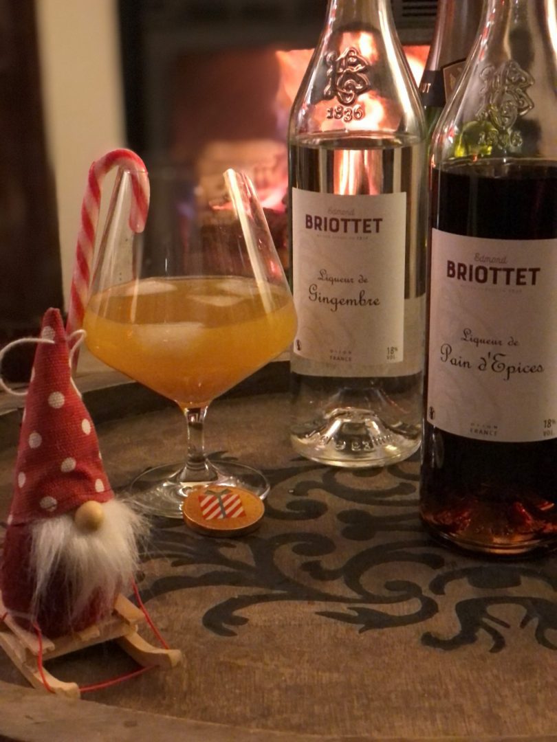 recette cocktail noel liqueur de pain d'épices et liqueur de gingembre