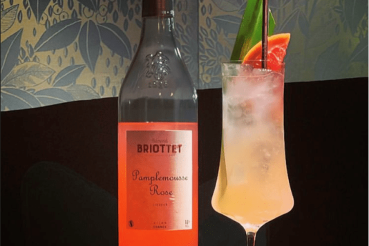 recette cocktail liqueur de pamplemousse rose briottet