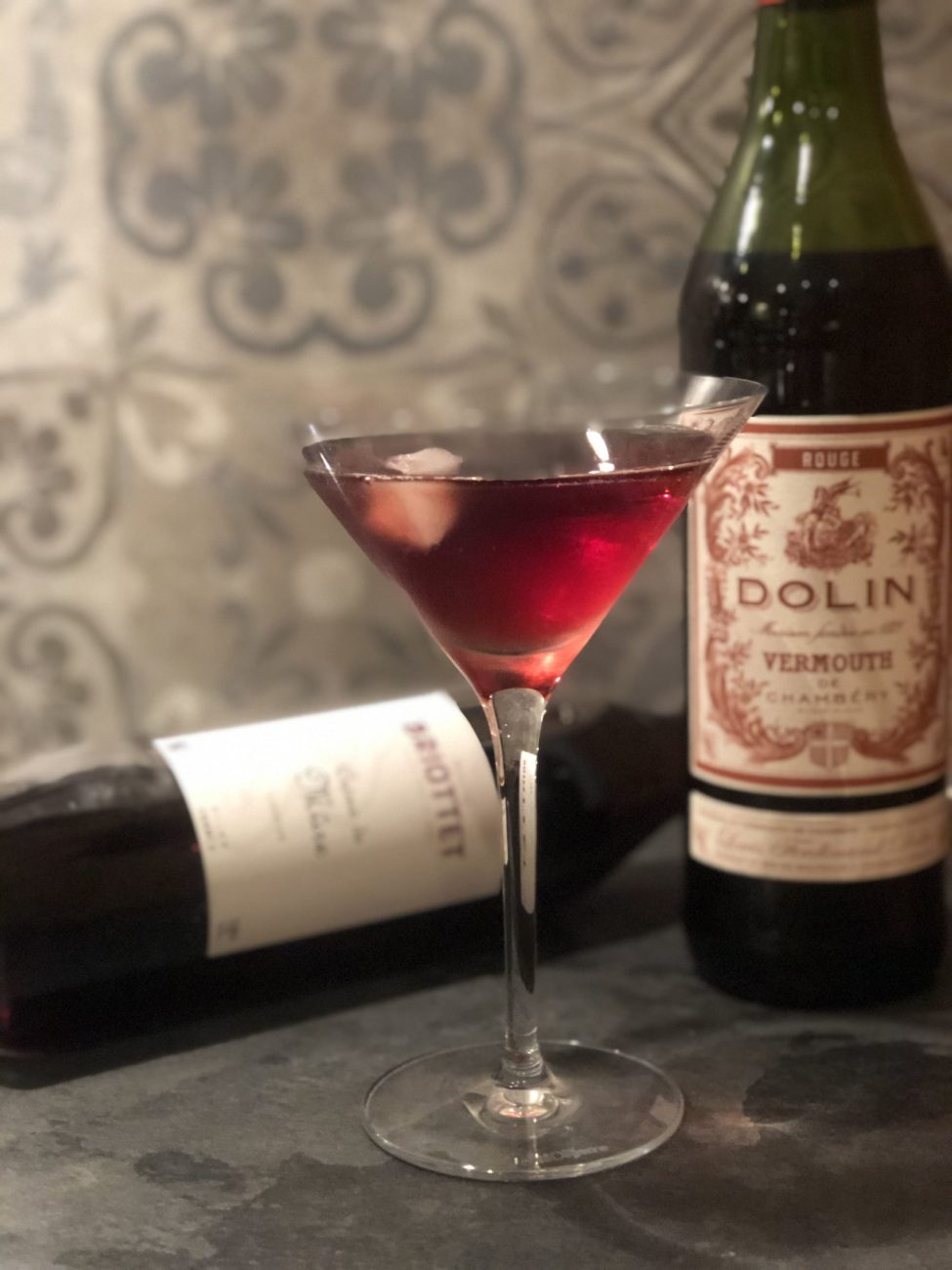 Cocktail Vermouth Liqueur Mûre Briottet