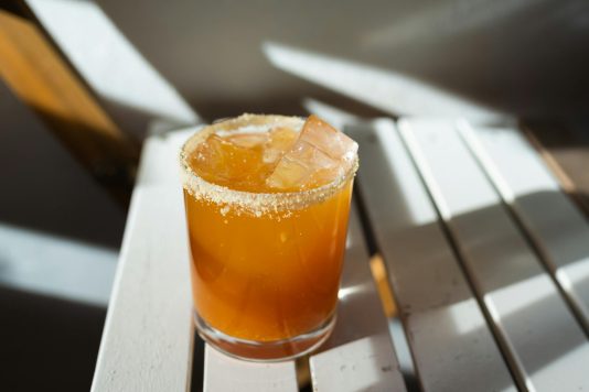 Cocktail Sidecar with cognac and triple sec